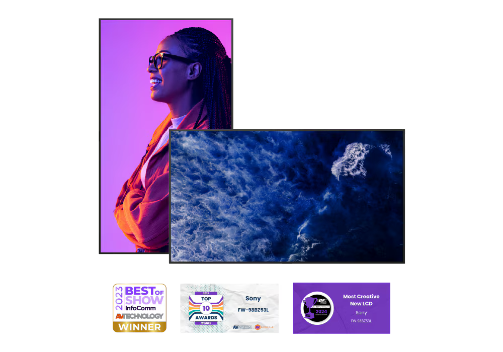 BZ53L 98" 4K Ultra HD HDR BRAVIA Professional Display with Deep Black Non-Glare Coating