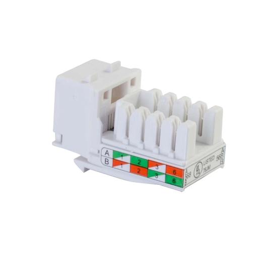 CG29311 Cat6 90 Keystone Jack White