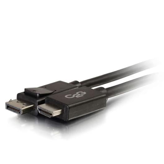 CG54327 C2G DisplayPort™ Male To HDMI Male Cable Black 10'