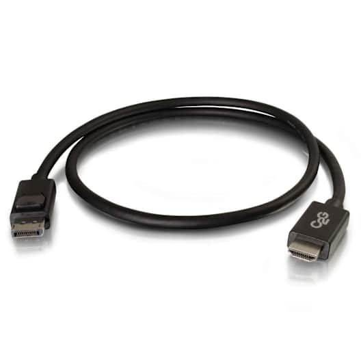 CG54327 C2G DisplayPort™ Male To HDMI Male Cable Black 10'