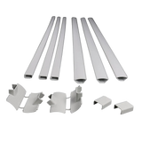 CCSHEK 12 Piece 48" x 1" PVC White Cabling Kit