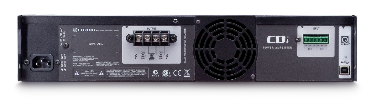 CDI1000 B-Stock 2 Channel 500w Power Amplifier