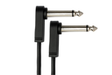 CFP106 Flat Guitar Patch Cable Molded Low-profile Right-angle to Same 6"