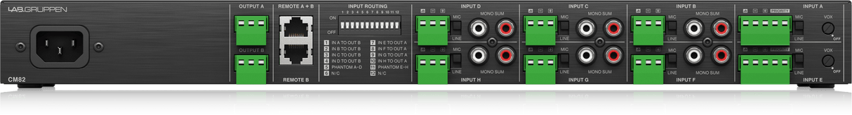 CM82 Commercial Mixer with 8 Inputs and 2 Outputs