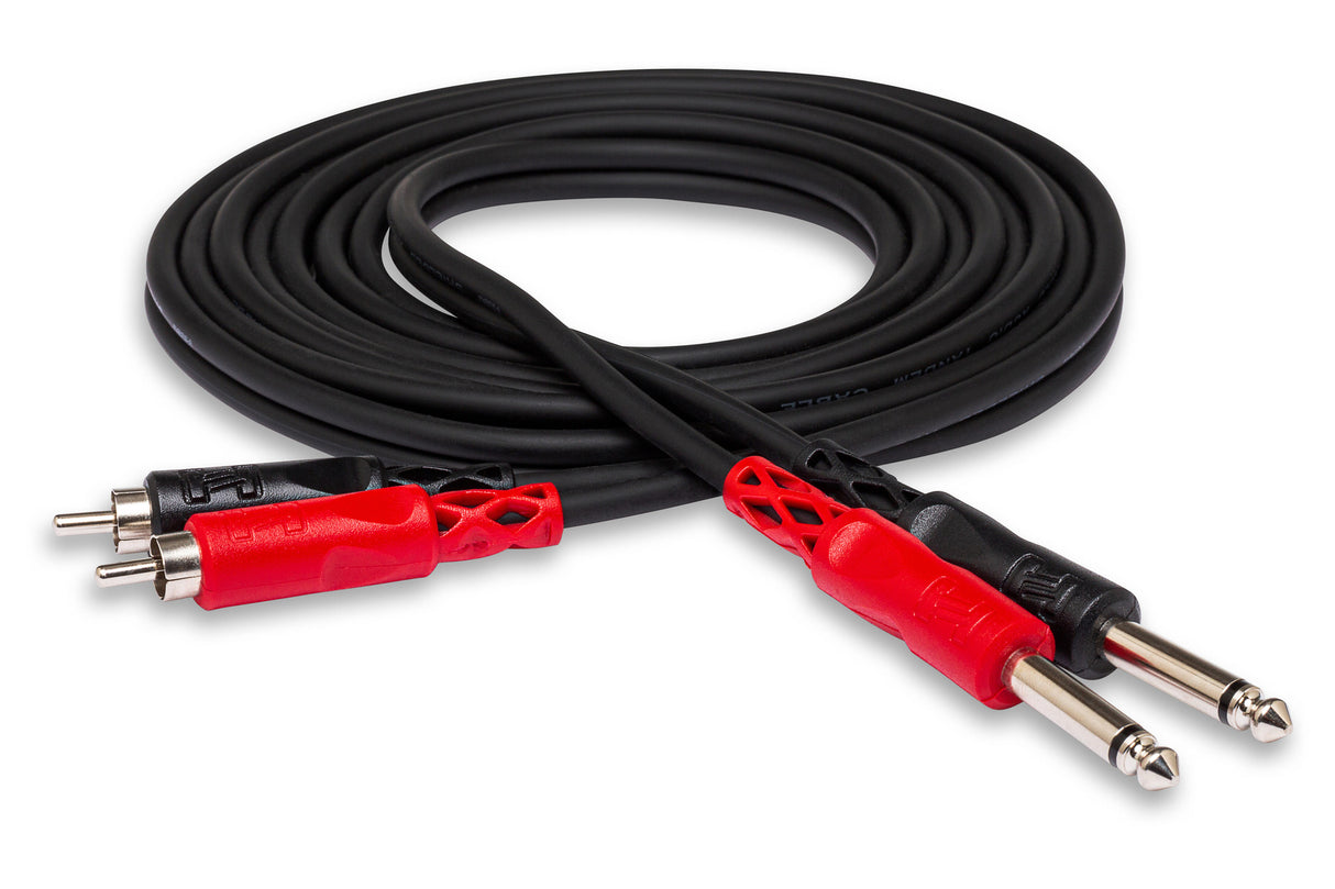 CPR-201 Stereo Interconnect Dual 1/4" TS To Dual RCA 1 M