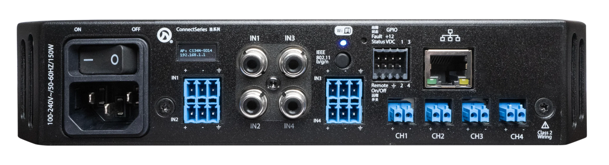 CONNECT 34 4 Channel x 30W 1/2U Amplifier