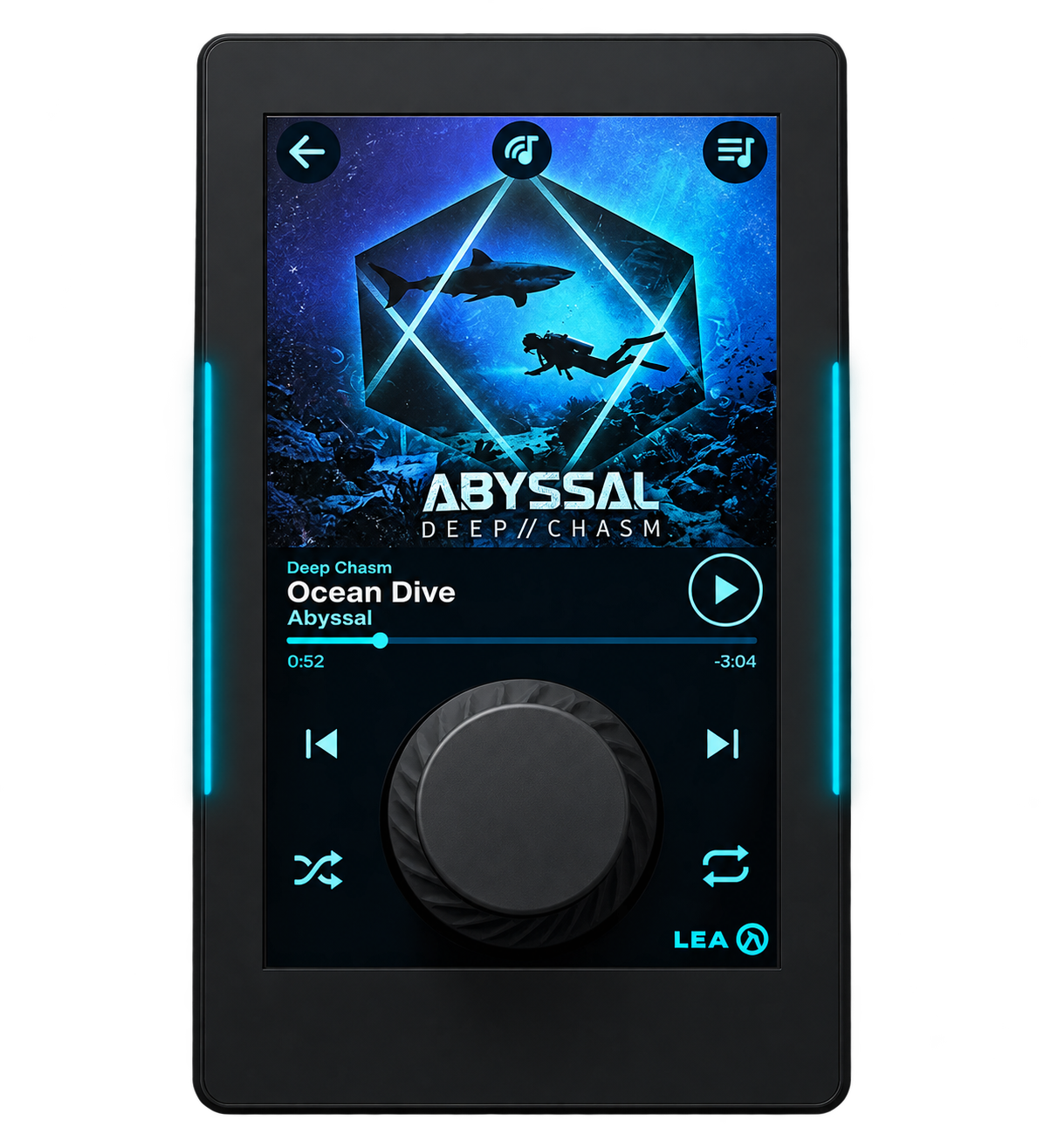 CS GLASS-DANTE-BTSTREAM PoE-POWERED Wall Controller Dante