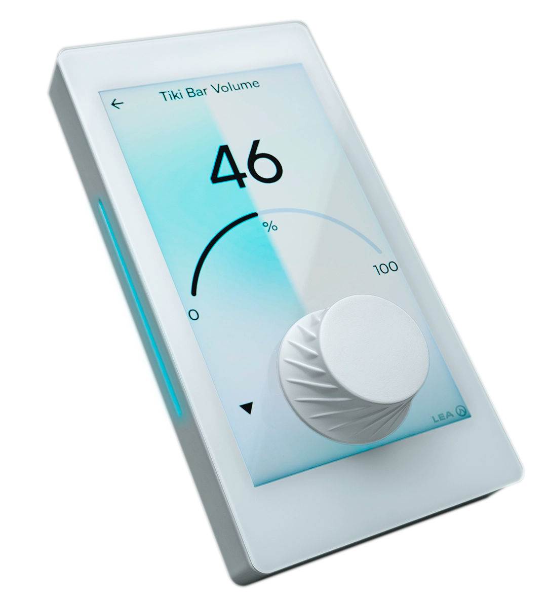 CS GLASS-DANTE-BTSTREAM PoE-POWERED Wall Controller Dante