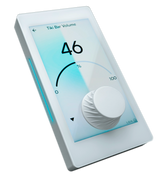 CS GLASS-DANTE-BTSTREAM PoE-POWERED Wall Controller Dante