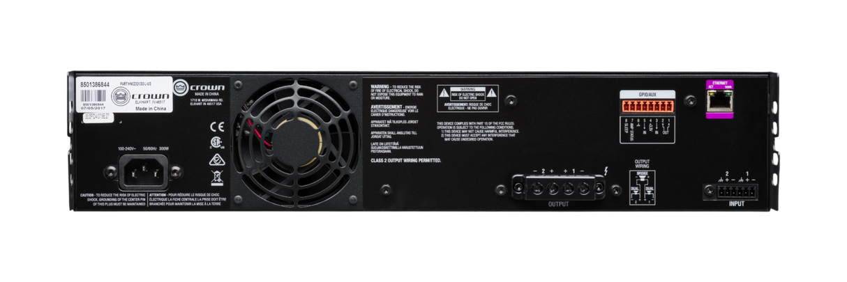 CDi2x300 2-Channel 300W @ 4Ω Analog Power Amplifier 70V/100V