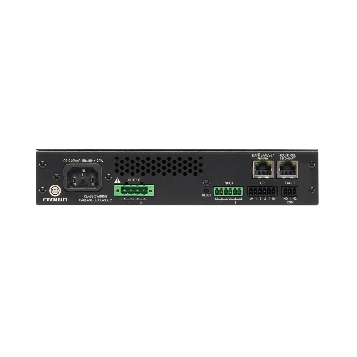 CTD2125 Comtech 2 Channel X 125 Watt 1/2 Rack  DSP Dante AMP