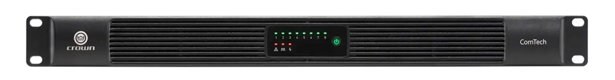 CTD8125 Comtech 8 Channel X 125 Watt DSP Dante AMP