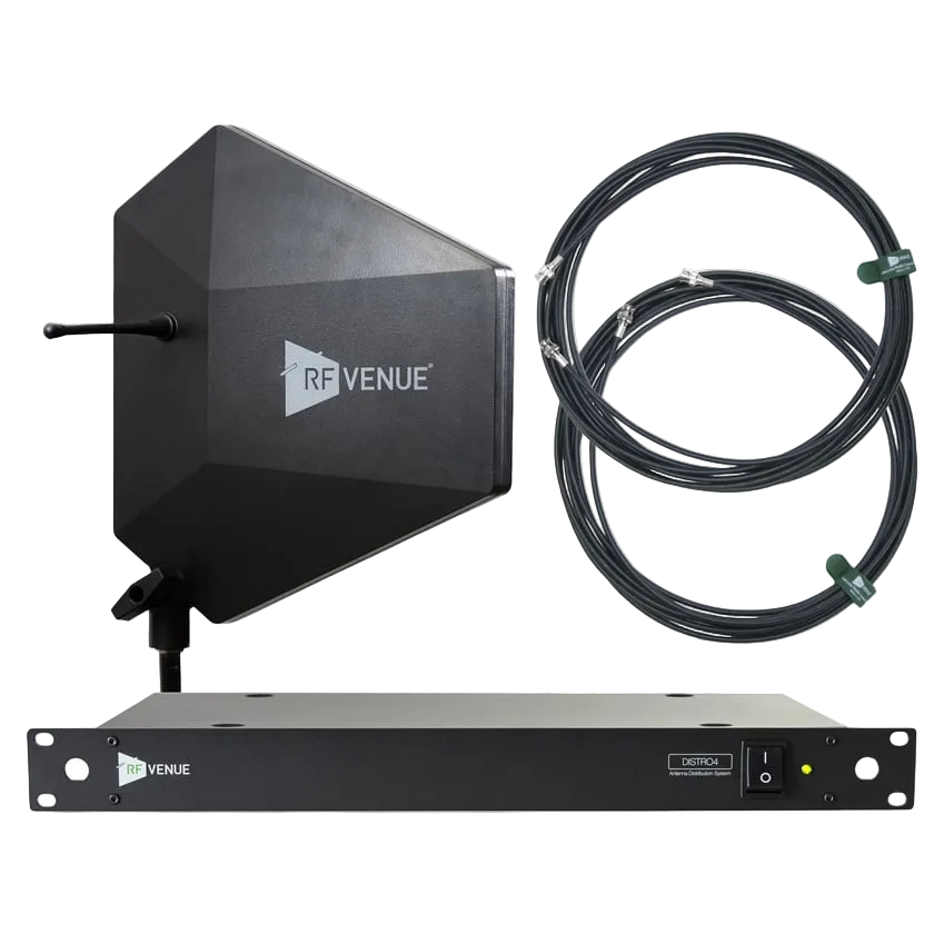 DFIN-IPXDISTRO4 4 Channel Wireless Microphone Upgrade Pack with Diversity Fin® IPX Antenna