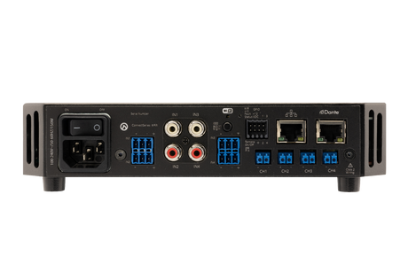 CONNECT 34D 4 Channel x 30 watt 1/2 Rack Amplifier w/Dante
