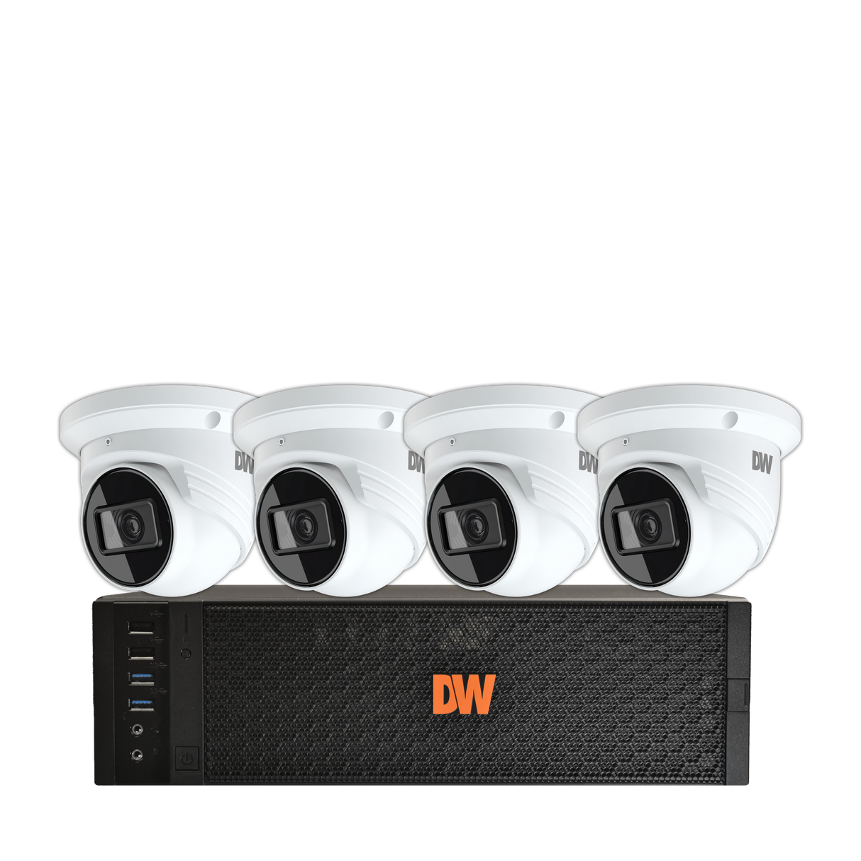 DW-DX1VSTK24 Blackjack 2TB DX Server +4 MEGApix 4MP Turret Cameras