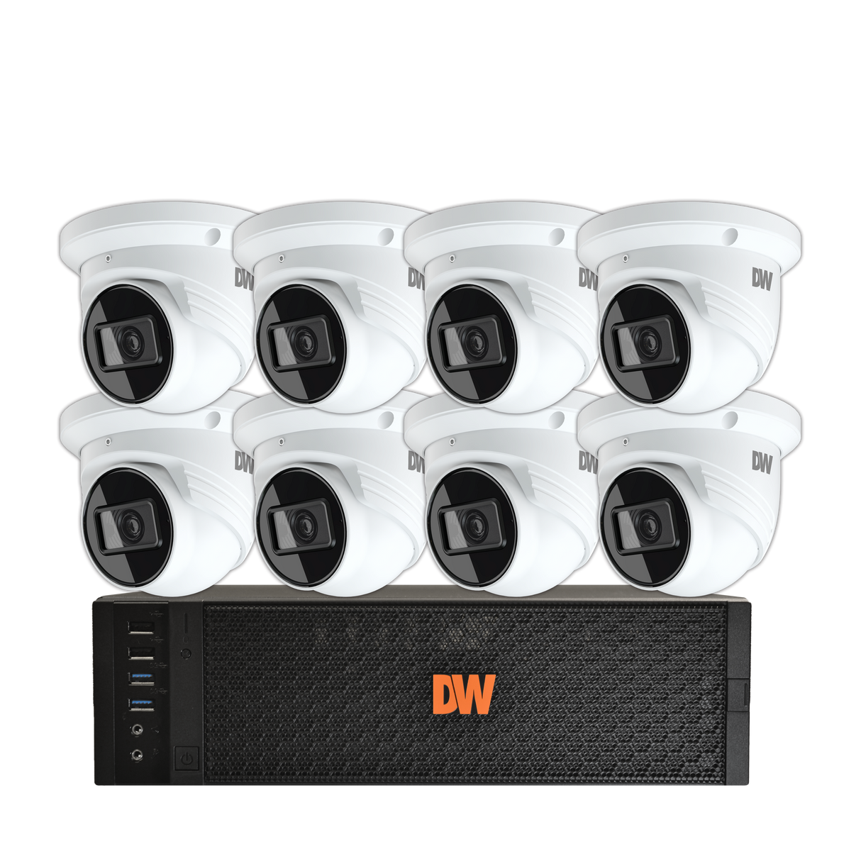 DW-DX1VSTK48 Blackjack DX Server 4TB +8 MEGApix 4MP Turret Cameras