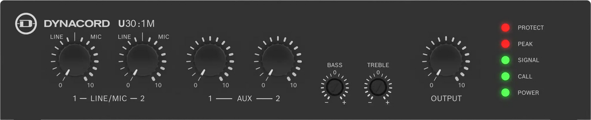 U30:1M-US 30W Single Channel Mixer Amp