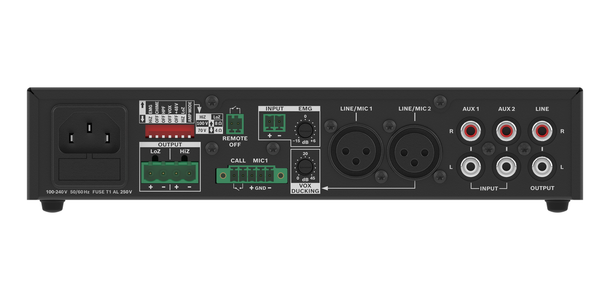 U240:1M-US 240W Single Channel Mixer Amp