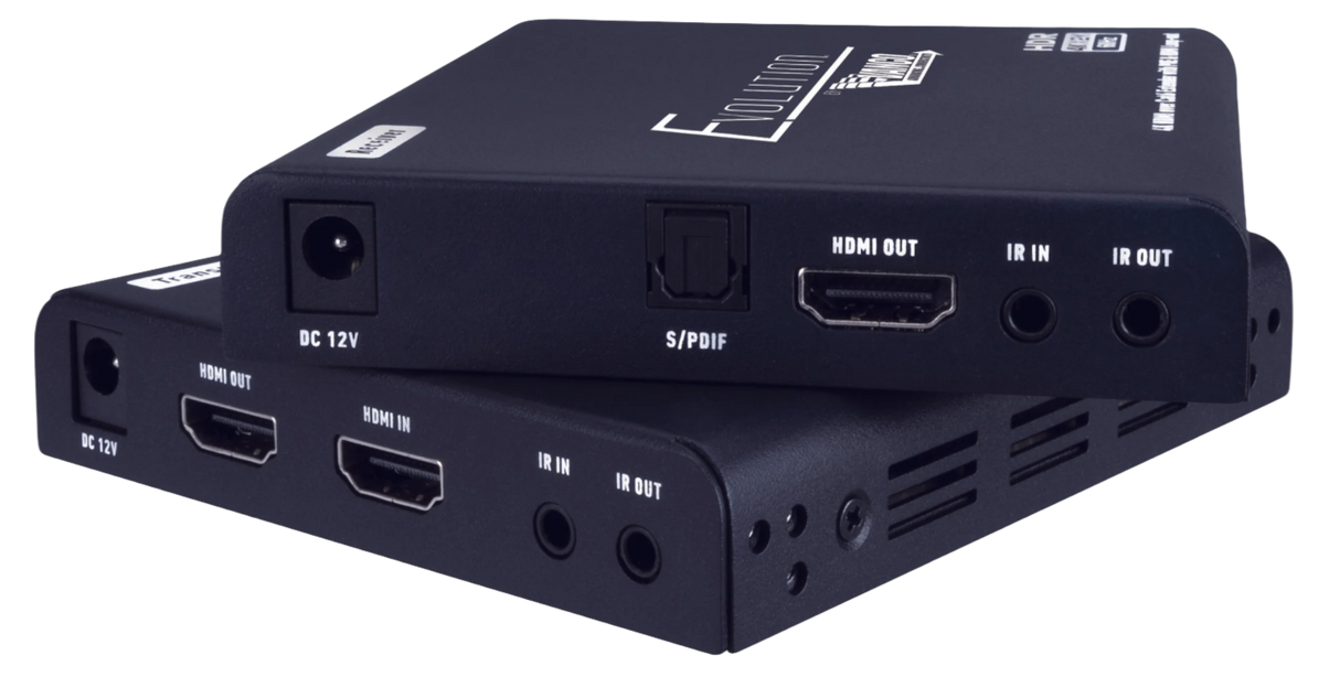 EVEX4K70 HDMI Extender 4K 70m w/ Loop Out Digital Optical Breakout' Bi-Directional IR' PoC