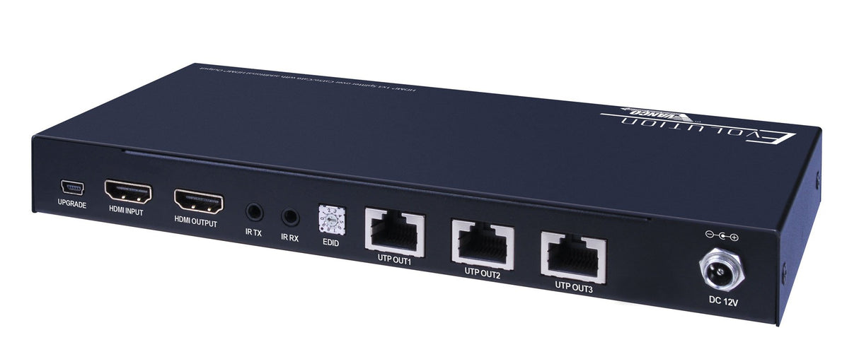 EVSP1013 1x3 Plus 1 HDMI Output Splitter over Single CAT5e/CAT6 Cable PoE 165'