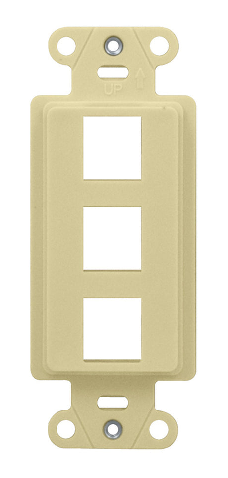 WP3413 3-Port Decorator Outlet Strap