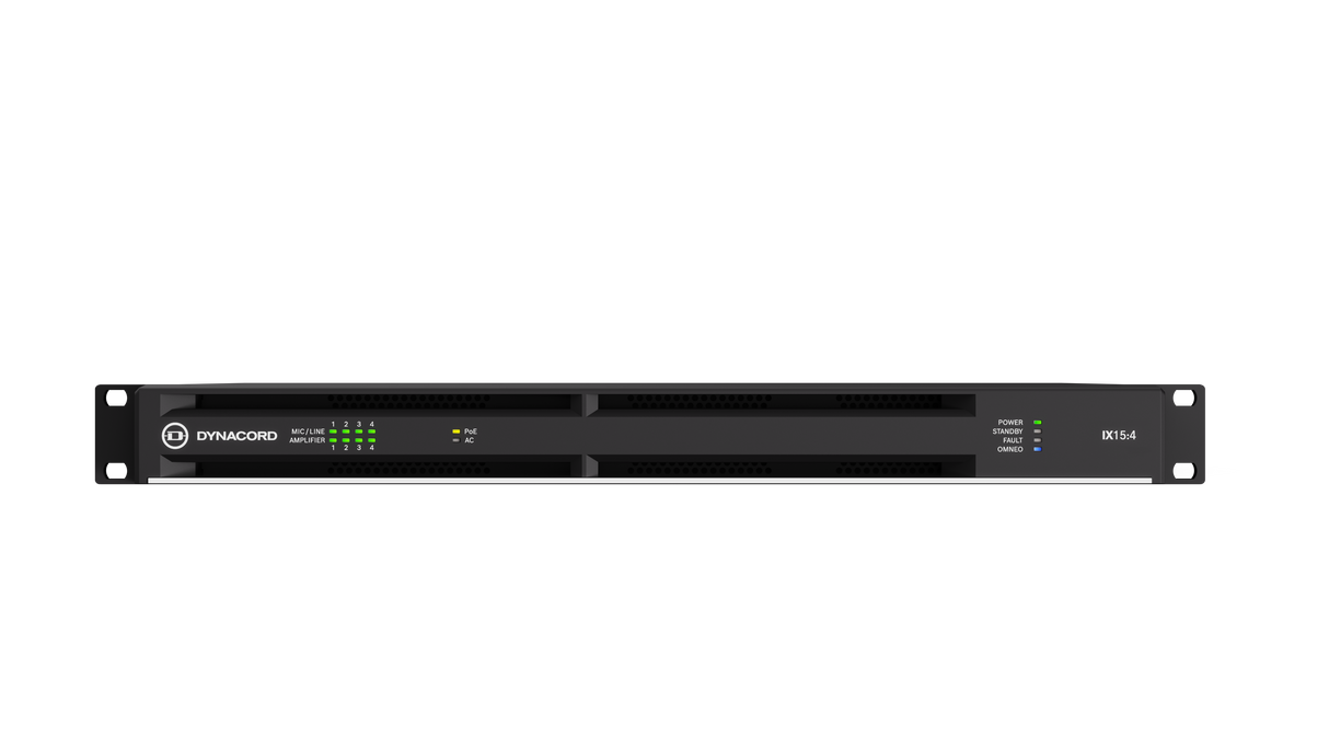 IX15:4-US 4-Channel Networked DSP Amplifier