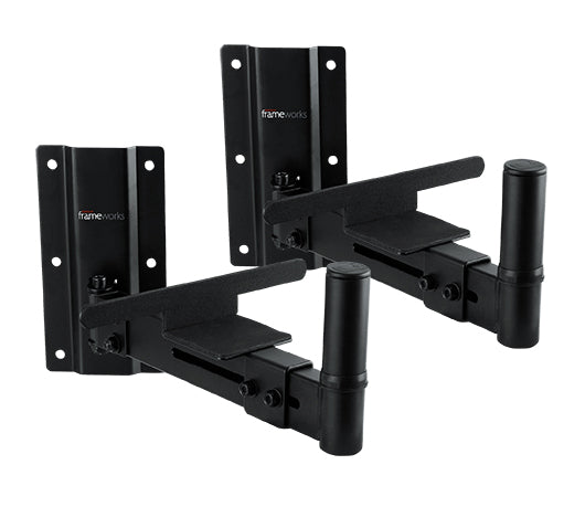 GFW-SPK-WM100 Adjustable Wall Mountable Speaker Stands 100# Weight Capacity (Pair)