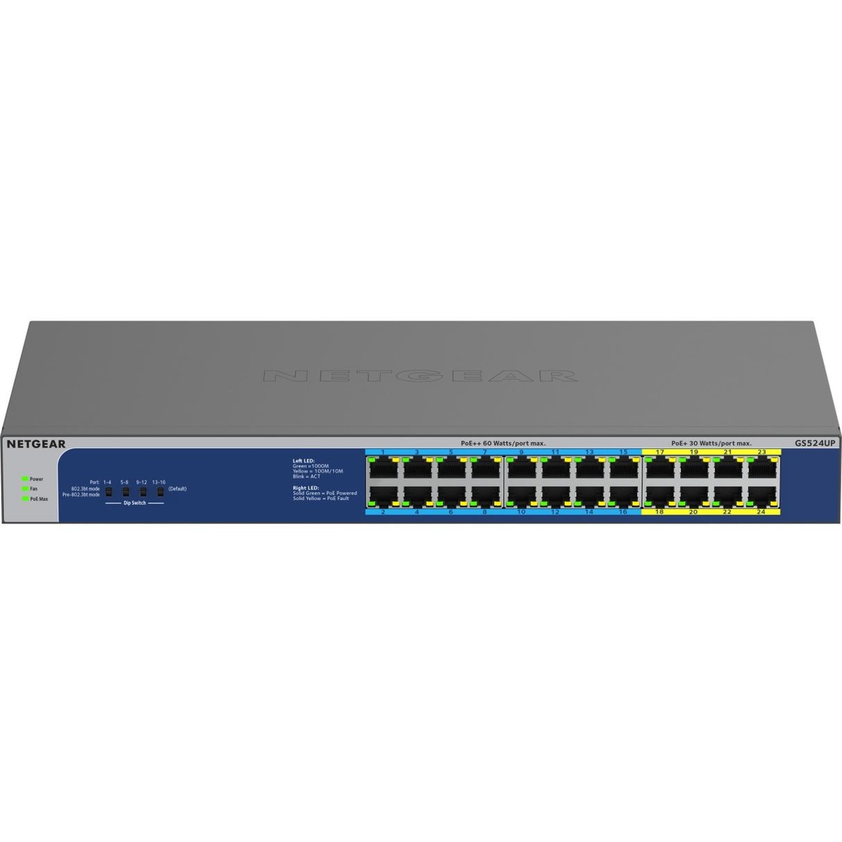 GS524UP-100NAS 24-Port High-Power Poe+ Gigabit