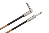GTR518R Tweed Guitar Cable Straight to Right-angle 18'