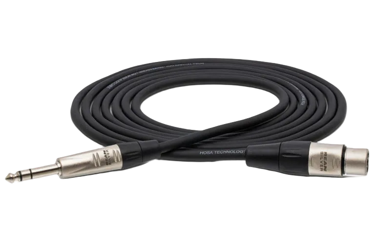 HXS-005 Pro Balanced Interconnect Rean XLR3F To 1/4" TRS 5'