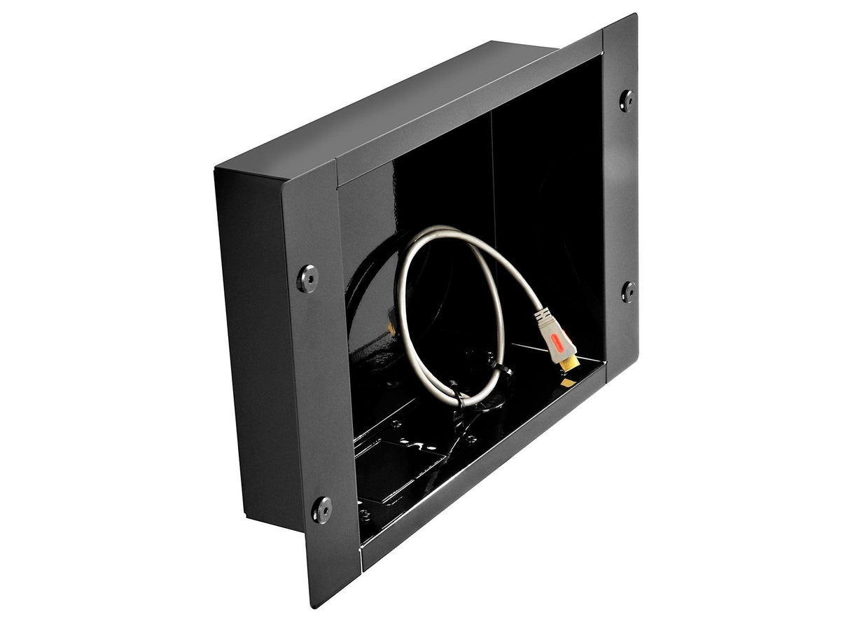 Recessed Cable Management and Power Storage Accessory Box