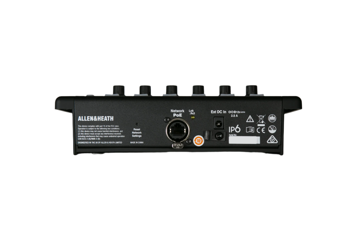 IP-6 6 Rotary Controller OLED, PoE Powered, Includes PSU