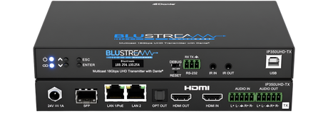 IP350UHD-TX IP Multicast HDMI2.0 Video Transmitter with Dante® 4K 60Hz