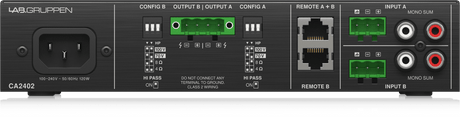 CA-2402 2 x 240 Watt Commercial Amplifier with Energy Star Certification