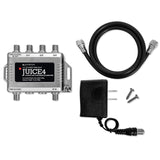 JUICE4 4 Output TV / CATV Distribution Amplifier 8.5dB per port Waterproof