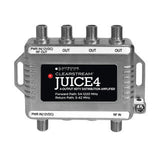 JUICE4 4 Output TV / CATV Distribution Amplifier 8.5dB per port Waterproof