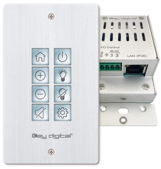 KD-WP8-3 8 Button Web UI Programmable IP Control Wall Plate Keypad