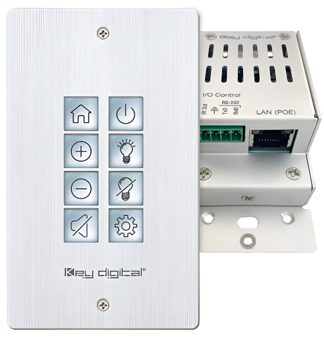 KD-WP8-3 8 Button Web UI Programmable IP Control Wall Plate Keypad