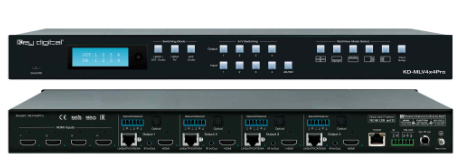 KD-MLV4x4Pro Multi-View Tiling Processor Matrix with 4 HDMI Inputs and 4 Outputs