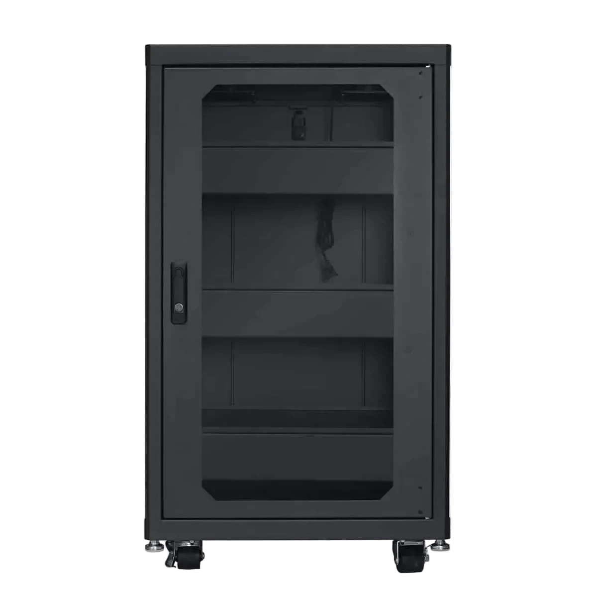 LCDR-1824 18U x 24"D Designer AV Rack with Tempered Glass