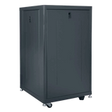 LCDR-1824 18U x 24"D Designer AV Rack with Tempered Glass