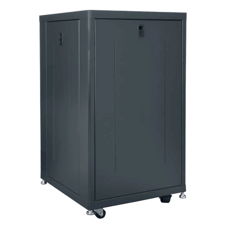 LCDR-1824 18U x 24"D Designer AV Rack with Tempered Glass