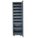 LCDR-4224 42U x 24"D Designer AV Rack with Tempered Glass Door