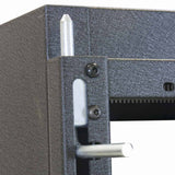 LWR-2123 Rack-Sectional Wall Mount-21u, 23in Deep, 1pr Adj Rails, Blk