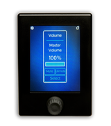 PoE Powered Wall Controller Full Color Touch Screen with Rotary Encoder