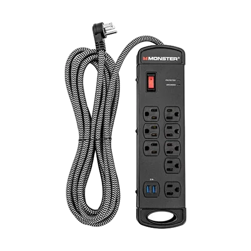 ME-8001 8-Outlet Surge Protector with 2 USB-A Ports 1960 Joules 240V