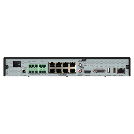N8NRX2TB 8 Channel Facial Recognition Recorder with Smart Analytics  - 2TB