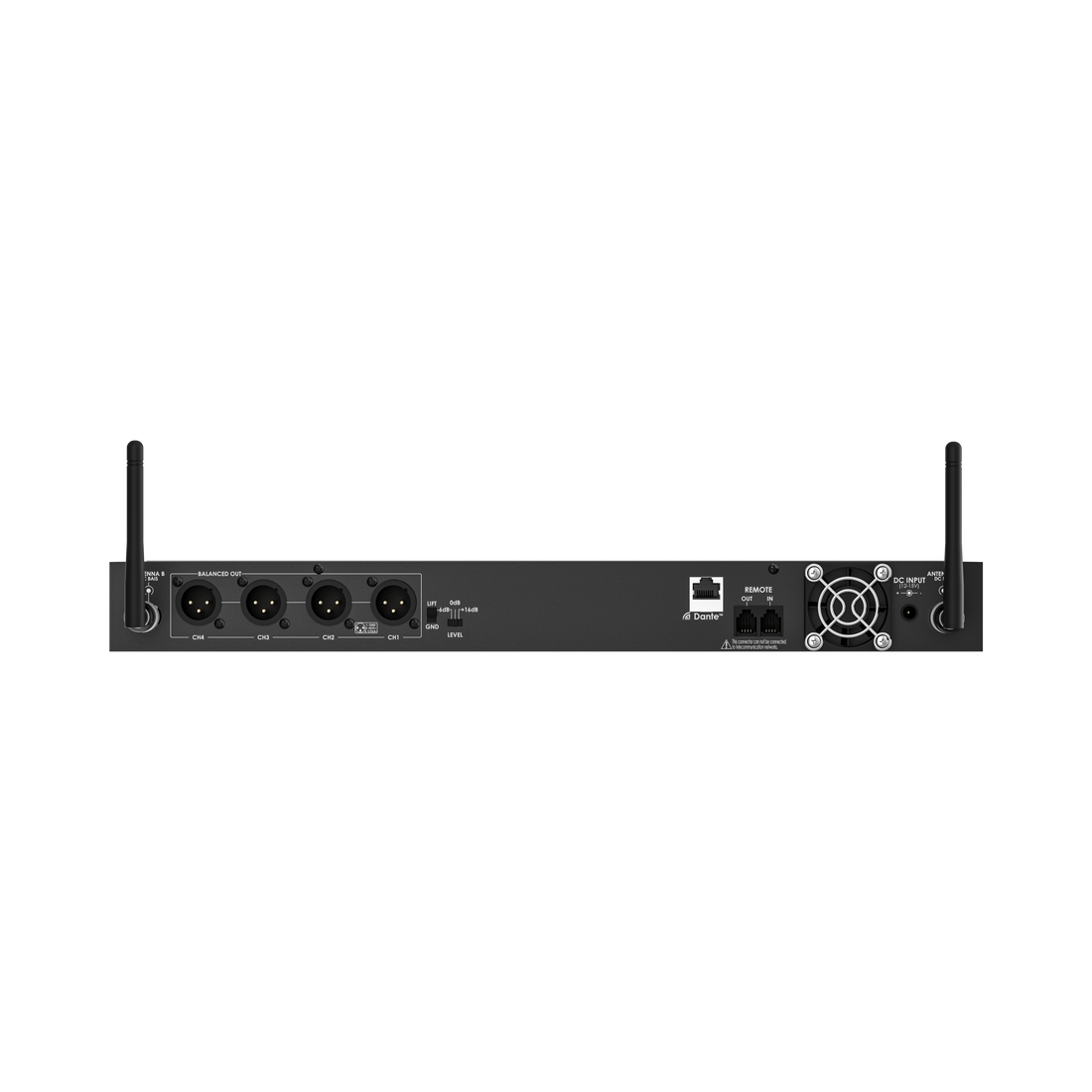 NCR4 Novacore Quad-Channel Digital Receiver Analong & Dante Outputs