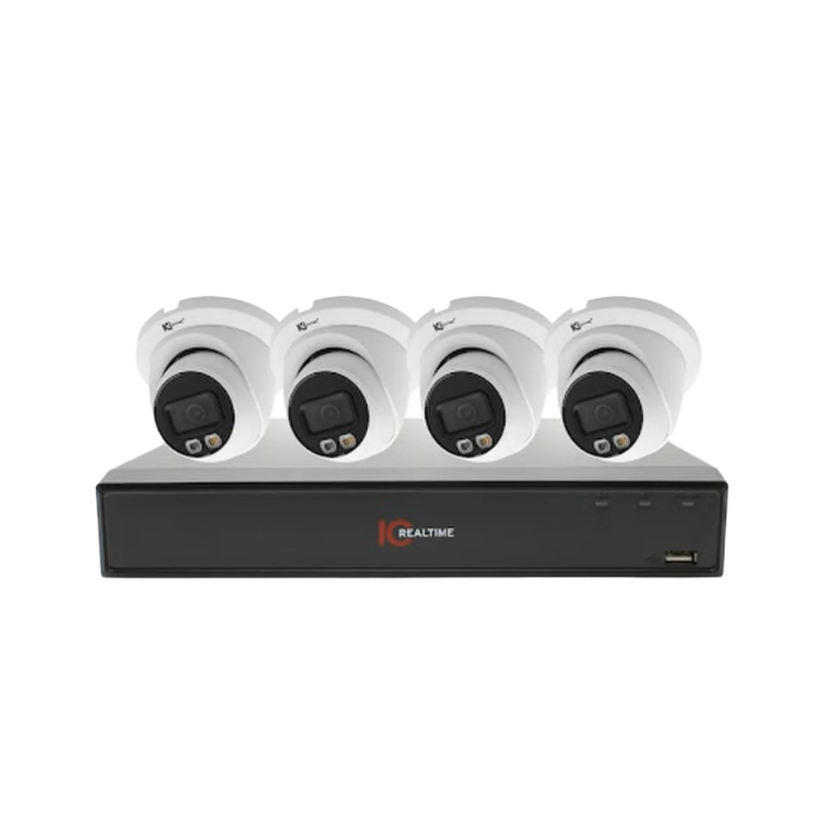 NVR-MX08POE-1U-4KM1 with 2TB HDD + (4x) IPEG-E40F-DIW1 cameras