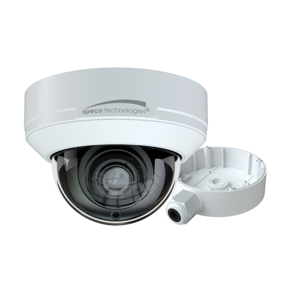O4D9M 4MP H.265 AI IP Dome Camera, IR, 2.8-12m4mp H.265 M Motorized Lens White Housing